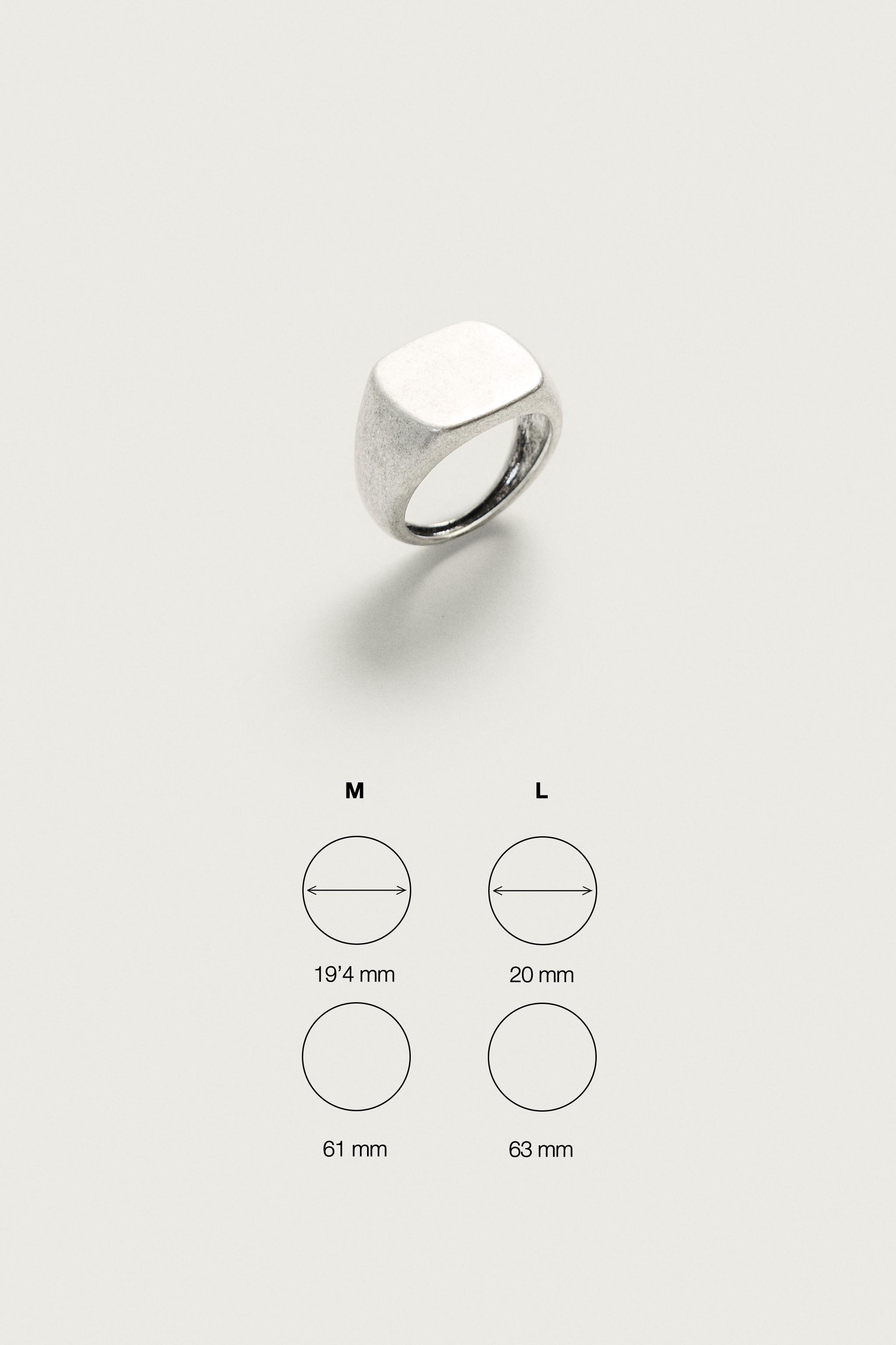 METAL SIGNET RING